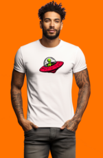 Star Wears Regular Beyaz Tişört Tasarım 1