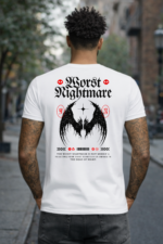 Star Wears Regular Beyaz Tişört Tasarım 11