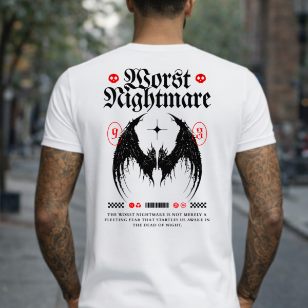 Star Wears Regular Beyaz Tişört Tasarım 11