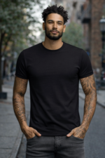 Star Wears Regular Siyah Tişört Tasarım 16 - Görsel 3