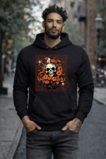 Star Wears Sweatshirt Siyah Tasarım 1