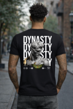 Star Wears Regular Siyah Tişört Tasarım 17