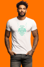 Star Wears Regular Beyaz Tişört Tasarım 2