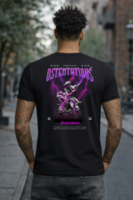 Star Wears Regular Siyah Tişört Tasarım 21