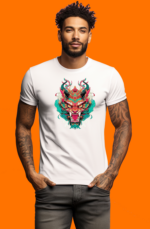 Star Wears Regular Beyaz Tişört Tasarım 5