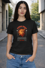 Star Wears Baby Tee Siyah Tasarım 3