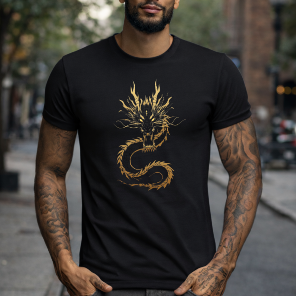 Star Wears Regular Siyah Tişört Tasarım 11