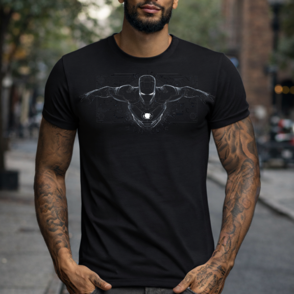 Star Wears Regular Siyah Tişört Tasarım 12