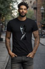 Star Wears Regular Siyah Tişört Tasarım 14