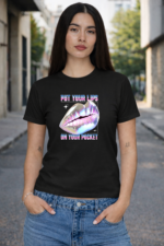 Star Wears Baby Tee Siyah Tasarım 2