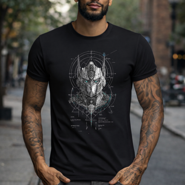 Star Wears Regular Siyah Tişört Tasarım 15