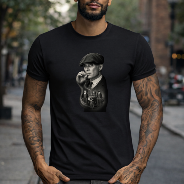 Star Wears Regular Siyah Tişört Tasarım 8