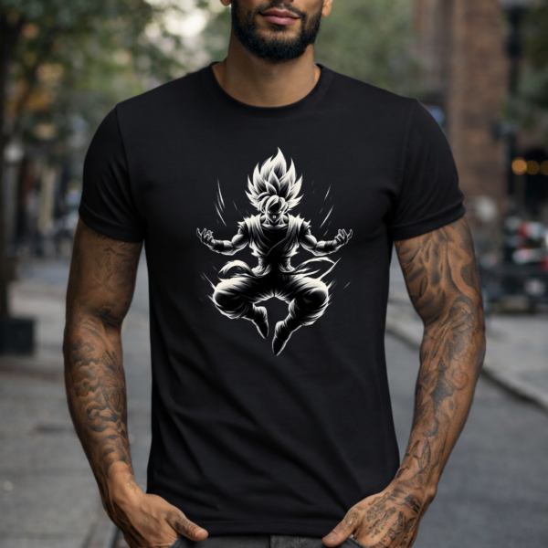 Star Wears Regular Siyah Tişört Tasarım 2