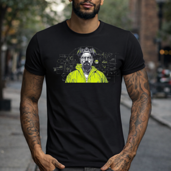 Star Wears Regular Siyah Tişört Tasarım 3