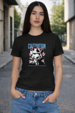 Star Wears Baby Tee Siyah Tasarım 1