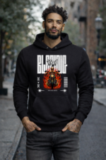 Star Wears Sweatshirt Siyah Tasarım 4