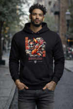 Star Wears Sweatshirt Siyah Tasarım 3