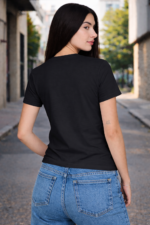 Star Wears Baby Tee Siyah Tasarım 5 - Görsel 3